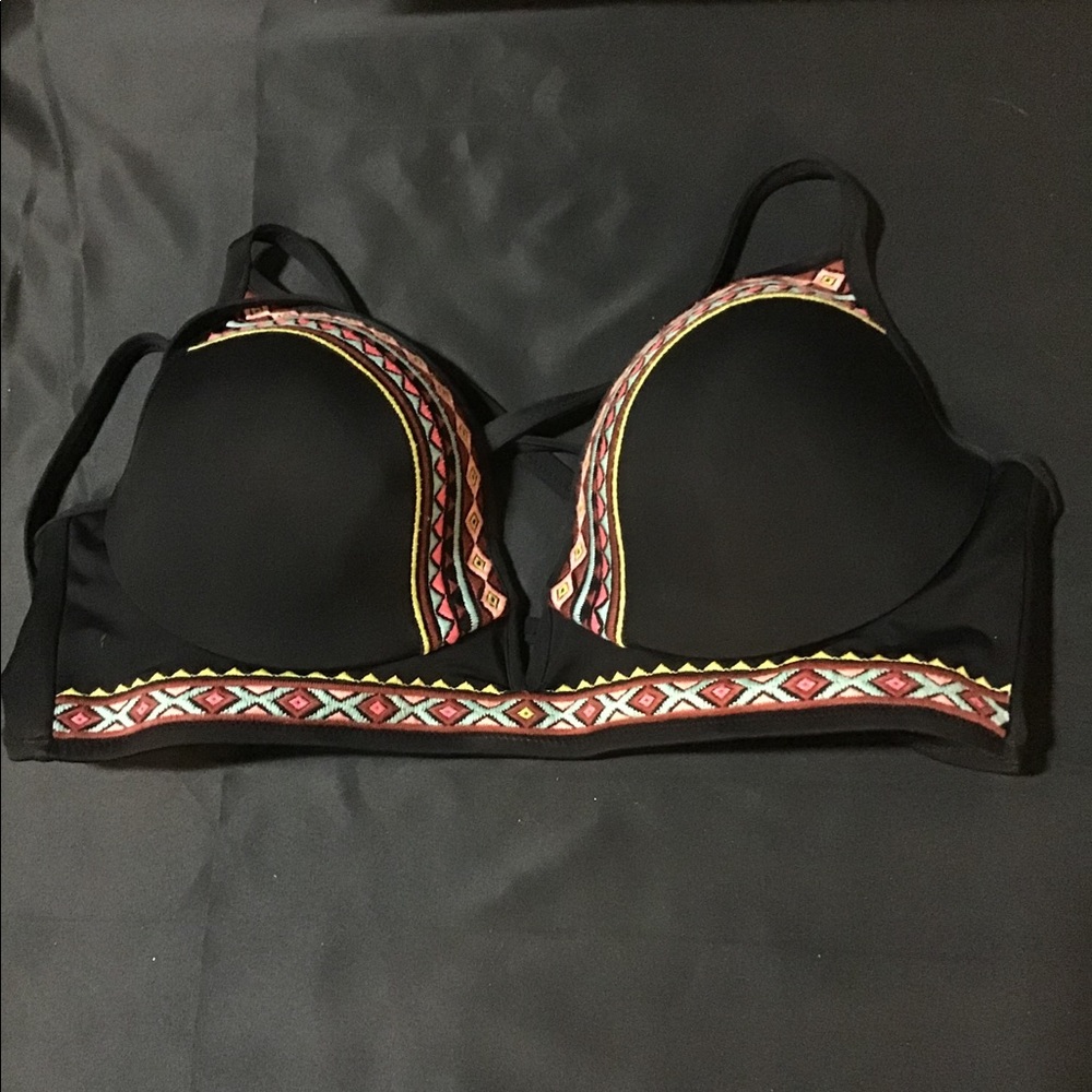 SHADE & SHORE PADDED BIKINI TOP EUC 36C